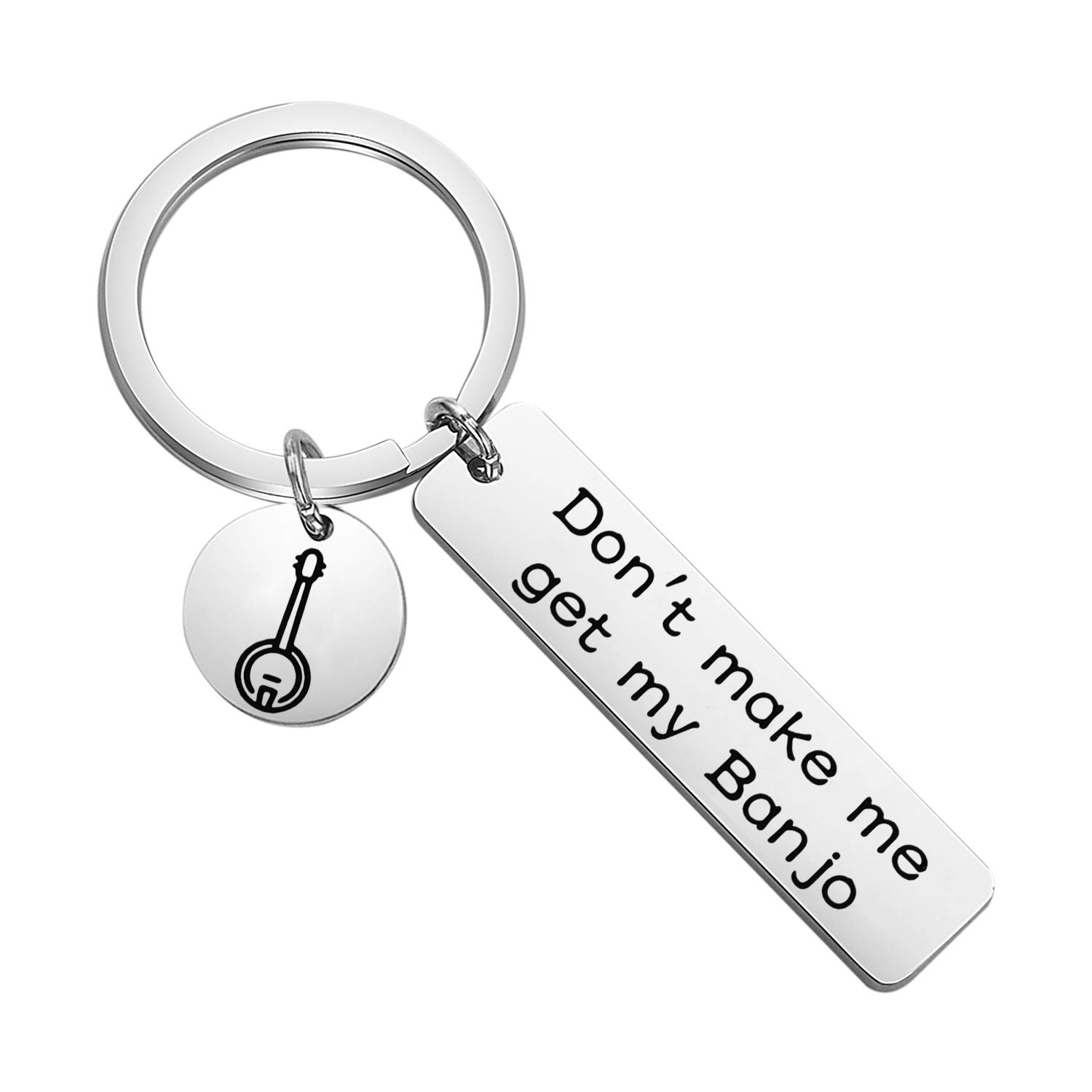 Zuo Bao Banjo Keychain Banjo Lovers Gifts Key Ring Don’t Make Me Get My ...