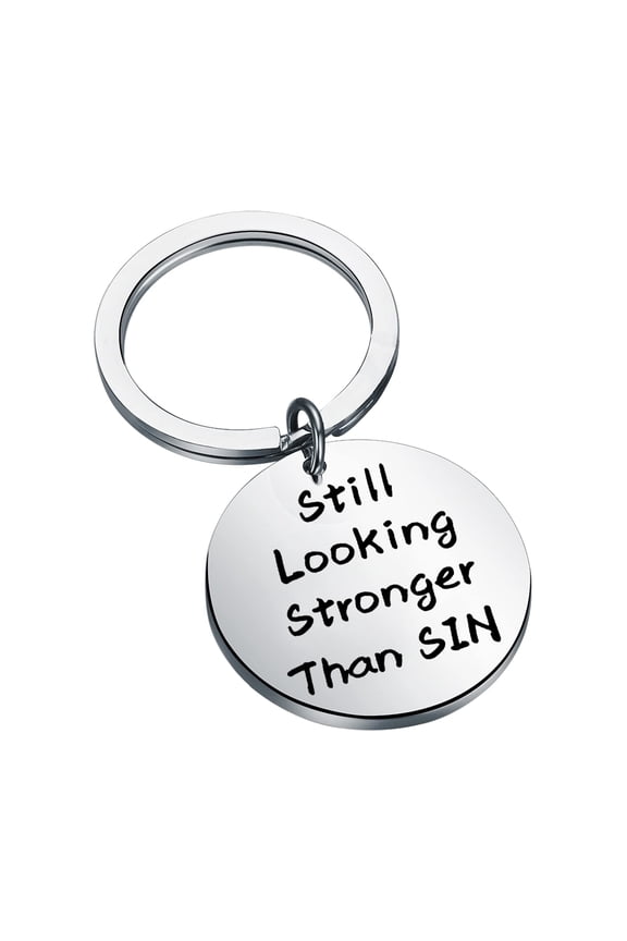 Country Music Keychain Music Lover Still Looking Stronger Than SIN Singer Commemorative Gift Song Key Chain (Stronger Than SIN)