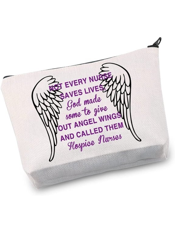 Hospice Nurse Thank You Gift Nurse Life Gift Not Every Nurse Saves Lives God Made Some to Give Out Angel Wings (Not Every Nurse Saves Lives White)