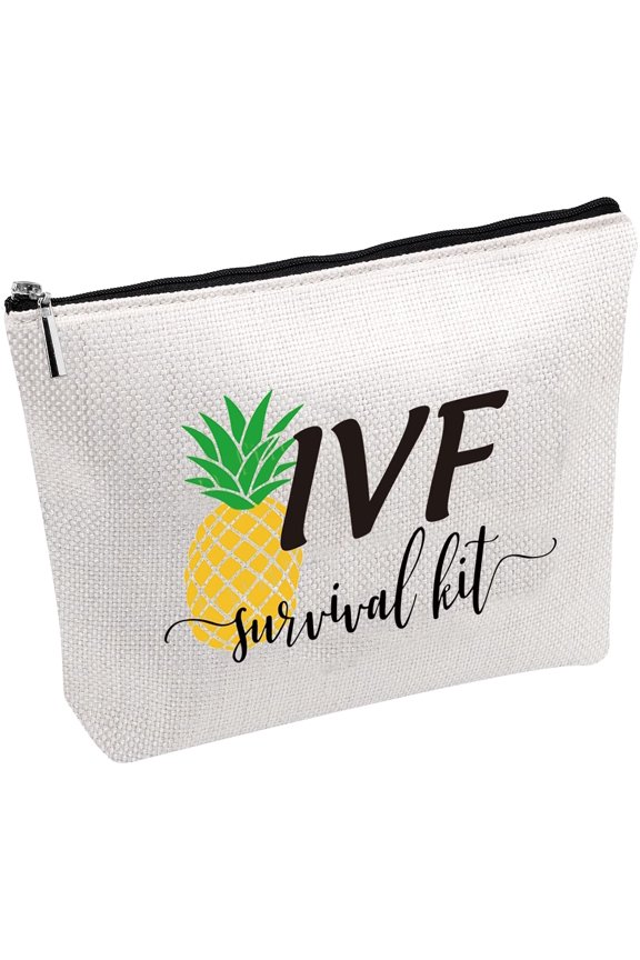 IVF Bag IVF Gift IVF Survival Bag Pineapple Makeup Bag IVF Medication Bag Lucky Fertility Gift (IVF Survival Kit)
