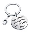 thumbnail image 1 of Zuo Bao Lunch Lady Gift Cafeteria Worker Don't Make Me Use My Lunch Lady Voice Keychain Appreciation Gift for School Canteen Operators Restaurant Server, 1 of 6