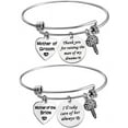 thumbnail image 1 of Zuo Bao Mother of The Bride or Groom Adjustable Bangle Wedding Gifts Mothers Gifts Bangle Bouquet, 1 of 7
