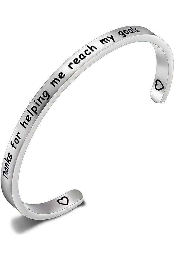 Occupational Therapist Jewelry OT Medical Keychain Thanks for Helping Me Reach My Goals OT Graduation Gift(OT cuff)