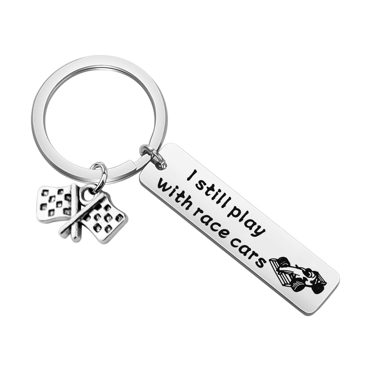 Zuo Bao Racing Car Keychain Race Car Driver Key Ring Racing Enthusiast ...