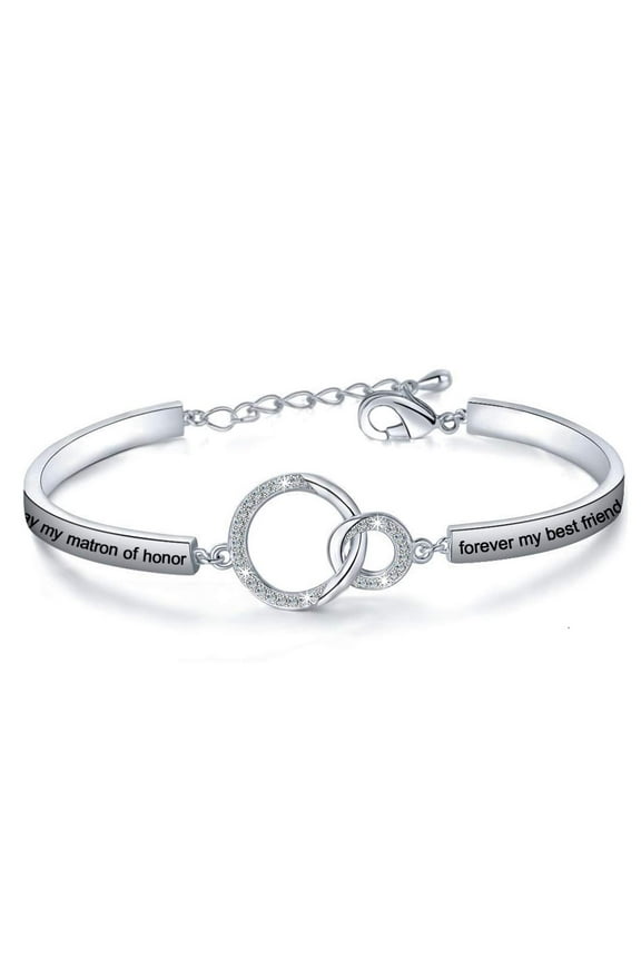 Wedding Jewelry Maid of Honor Gift Today My Maid of Honor Forever My Best Friend Sister Bracelet Wedding Proposal Gift for Bridesmaid Flower Girl