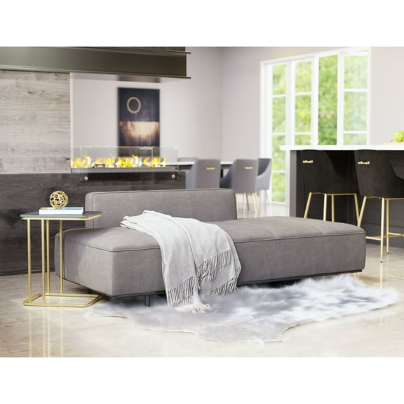 Confection Sofa Gray Sofa, Modern Style, Seats up to 3, Plywood, Indoor Living