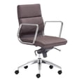 thumbnail image 1 of Zuo Engineer Low Back Office Chair Espresso, 1 of 4