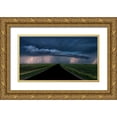 thumbnail image 1 of Zuo, Jun 24x15 Gold Ornate Wood Framed with Double Matting Museum Art Print Titled - Into The Storm, 1 of 4