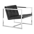 thumbnail image 1 of Zuo Modern® Carbon Occasional Chair, Black/Chrome, 1 of 7
