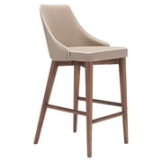 Zuo Modern Moor Counter Chair Beige