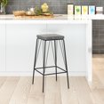 thumbnail image 1 of Zuo Modern Samuel Bar Stool, Black and Gray, 1 of 8