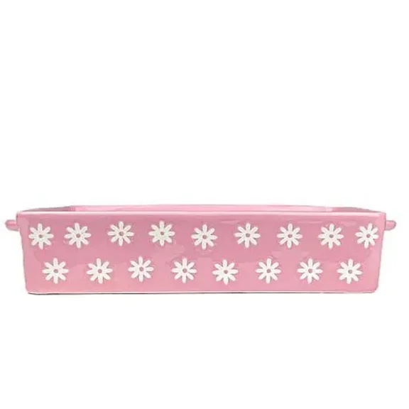 ZuoZuoMing 10 Strawberry Street Daisy  Rectangular Baker - Pink