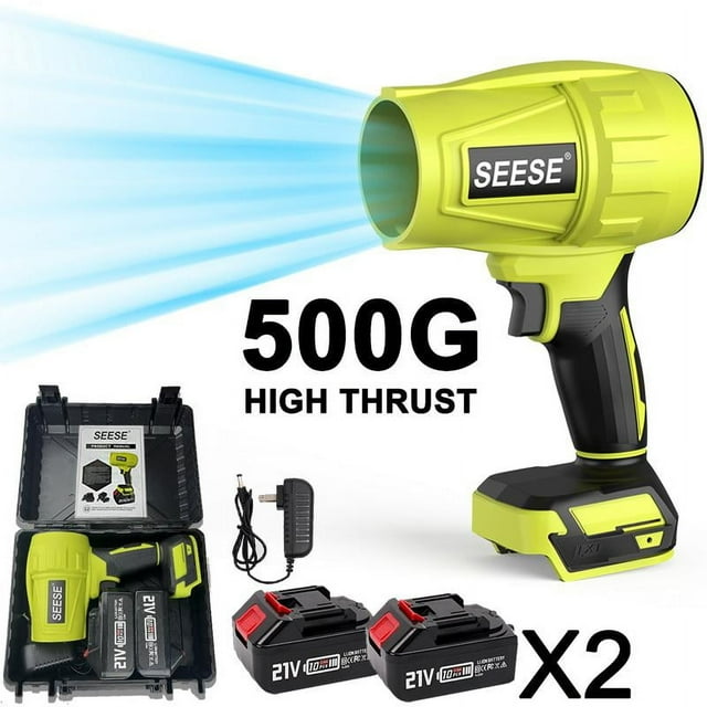 Longqi Turbo Jet Blower,Leaf Blower, Violent Turbo Fan, Brushless Pure Copper Motor,Car Drying After Wash, Handheld Snow Blower,Cordless Turbo Power Air Duster