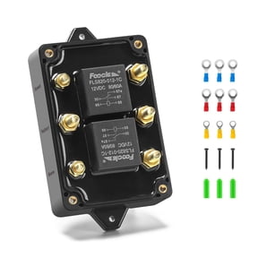 Zuomeng 12V Forward and Reverse Relay Module Reliable Motor Control for Tarp Systems, Hoists, Winches, and More – Bidirectional Switch for AC/DC Motors