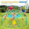 thumbnail image 1 of Zupapa 10FT Climbing Dome with Hammock, Dome Climber with Hammock for Kids 3 to10 Outdoor Play Equipment, Supports up to 1000lbs Jungle Gym, 1 of 7