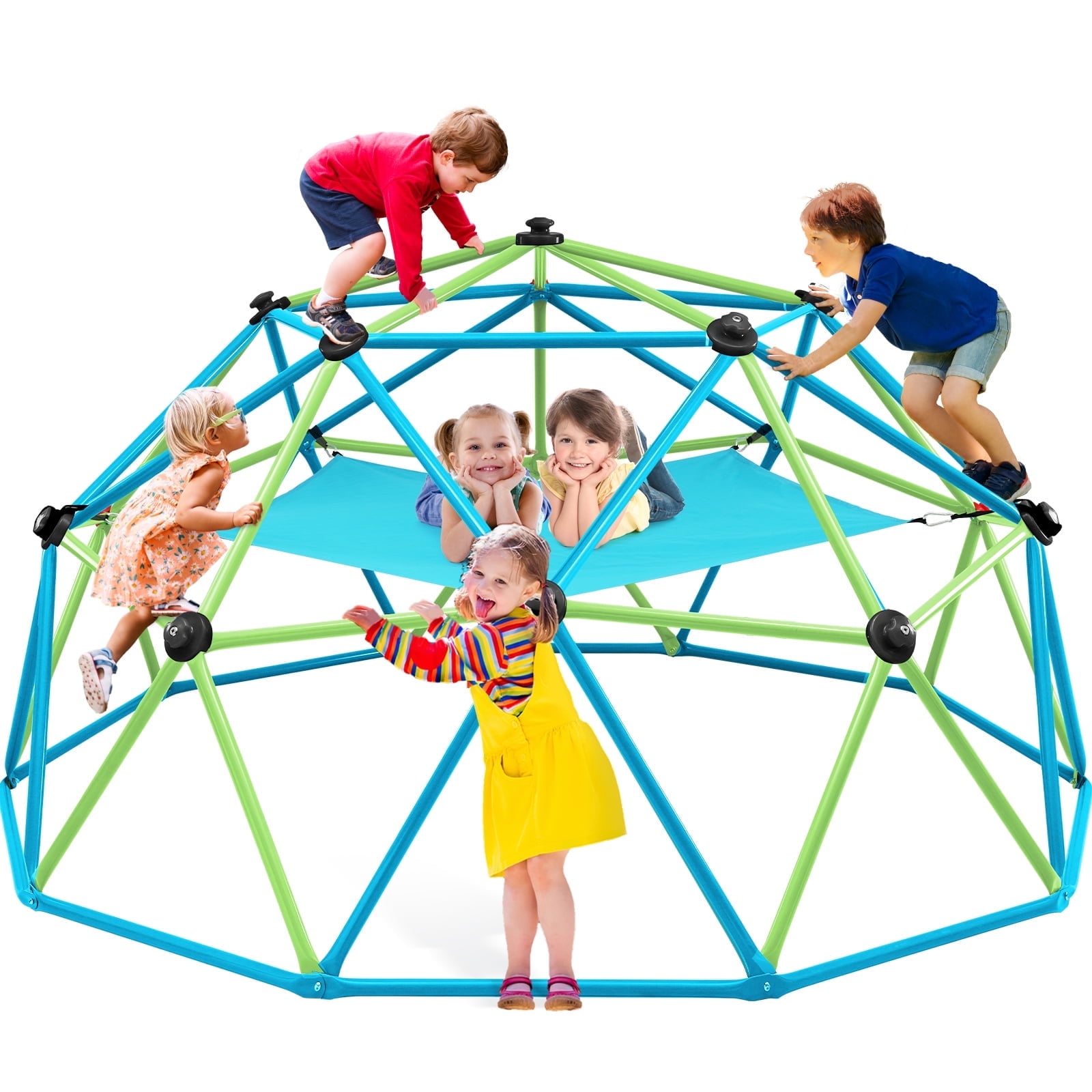 Zupapa 10FT Climbing Dome with Hammock for Kids 3-10 Outdoor Play
