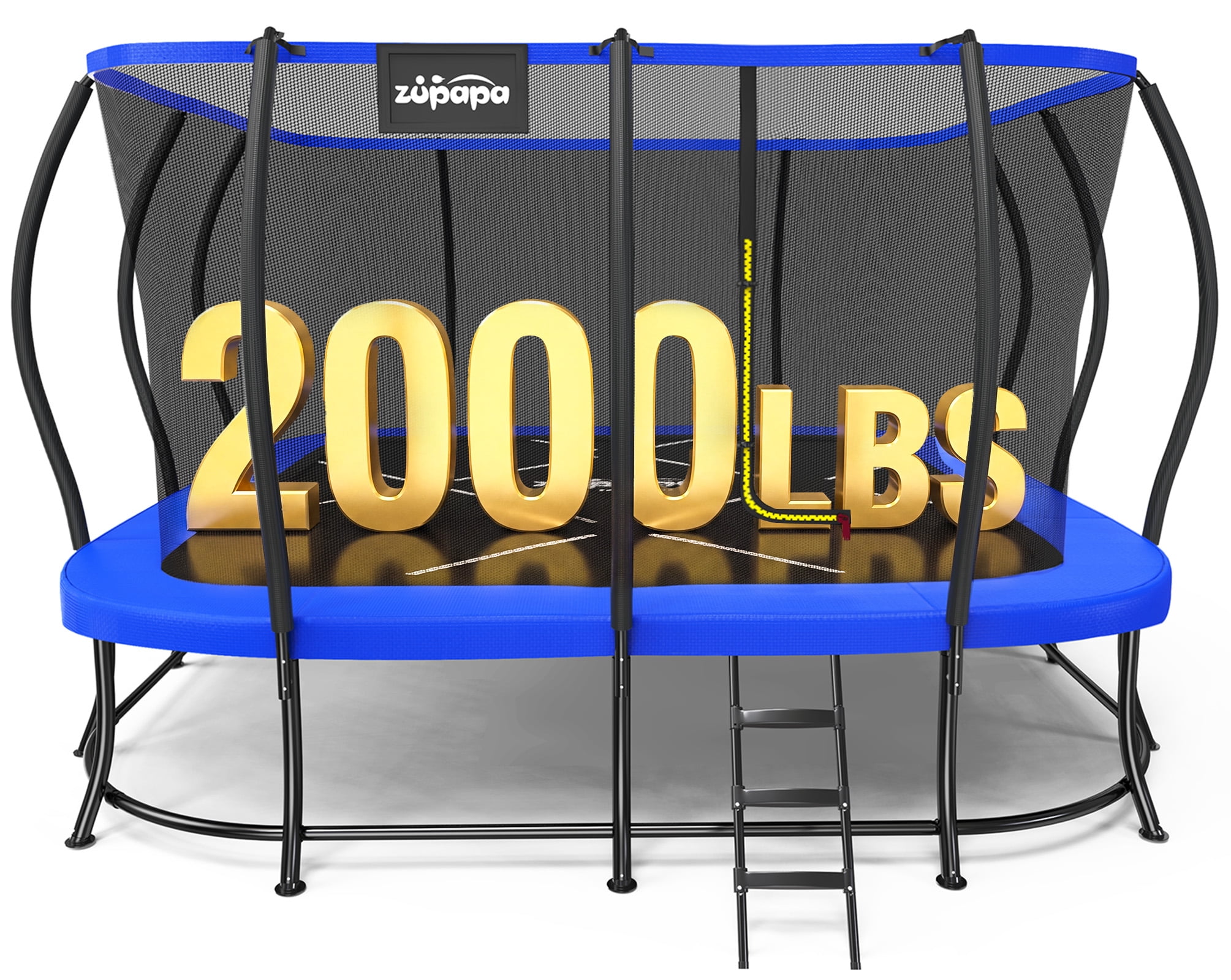 Zupapa 14x14 FT Square Trampoline for Kids & Adults, Outdoor Heavy