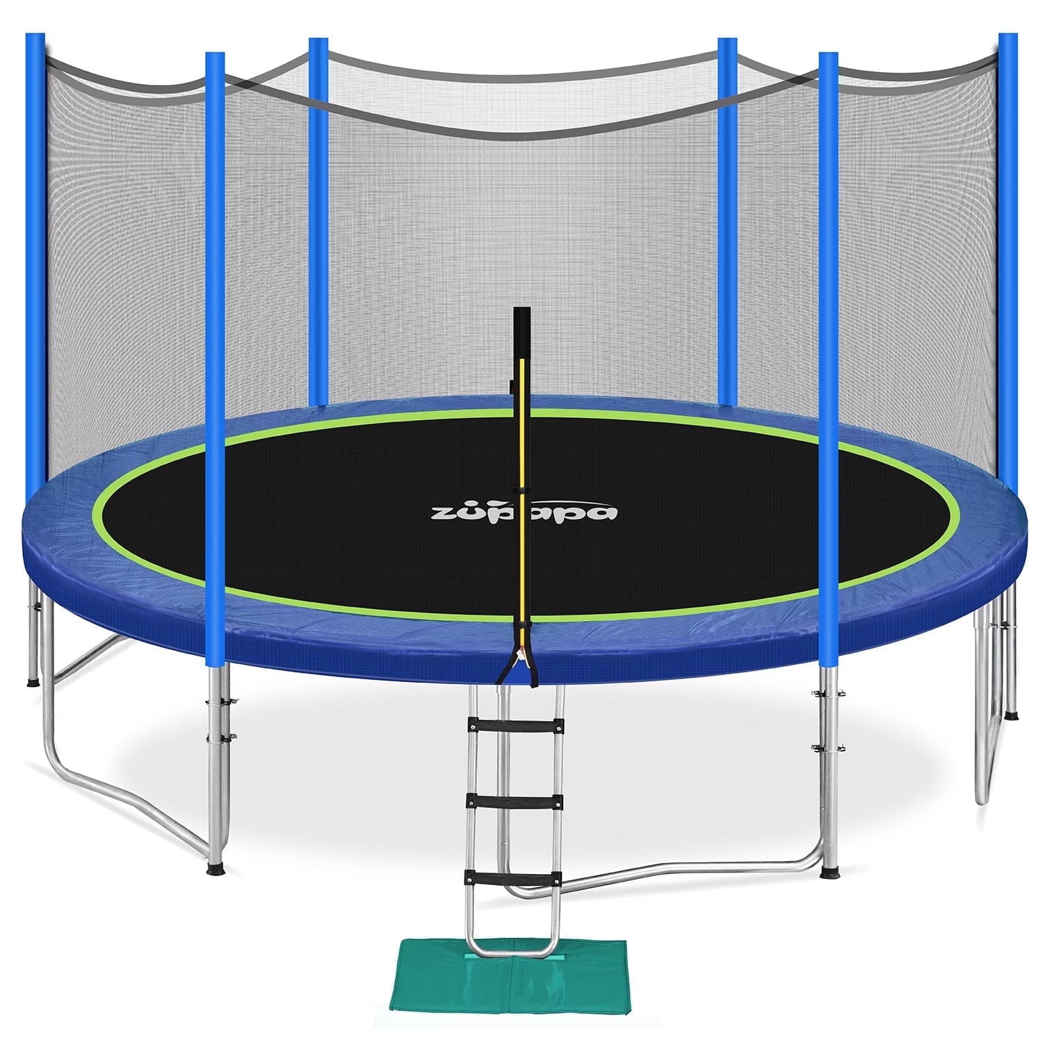 にゃおん Zupapa 15 14 12 10 FT Trampoline 425LBS Weight Capacity for Kids