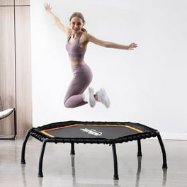 UBesGoo 55 Round Kids Mini Trampoline with Enclosure Net Pad Rebounder for Outdoor Jumping Exercise Walmart