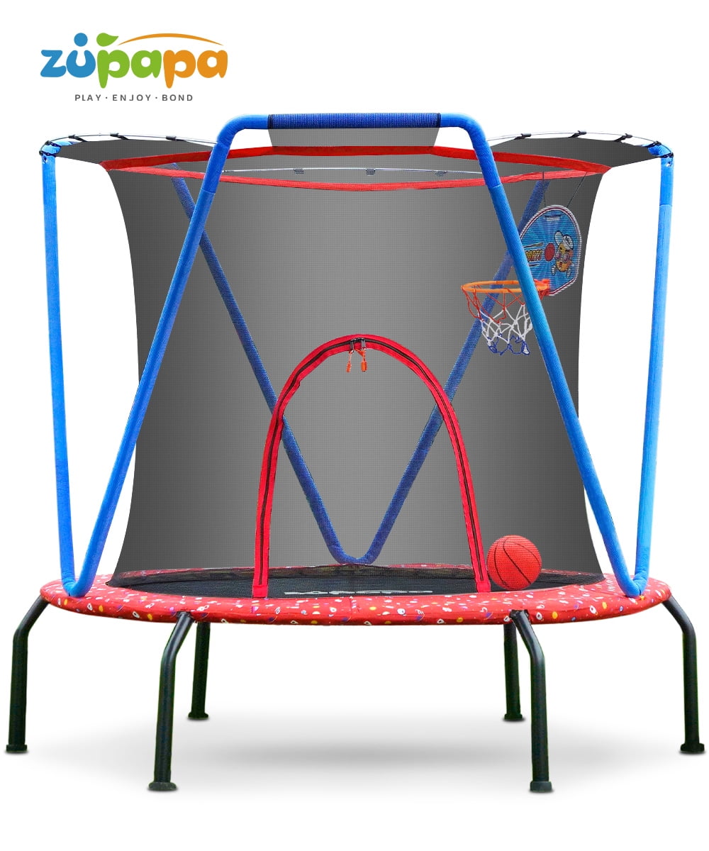 Zupapa 54"/66" Trampoline for Kids Indoor/Outdoor Small Trampolines