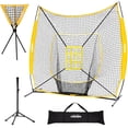 thumbnail image 1 of Zupapa 7 Ft. x 7 Ft. Baseball Softball Practice Net Tee Caddy Set with Strike Zone, 1 of 7