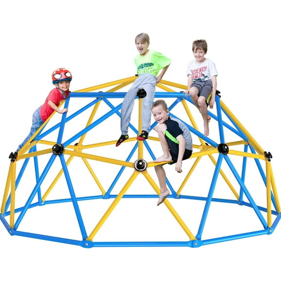 Zupapa 9FT Decagonal Geo Jungle Gym: 1000lb Capacity, Easy Assembly Climbing Dome, Endless Fun for Kids, Outdoor Dome Climber