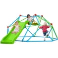thumbnail image 1 of Zupapa Climbing Dome with Slide, Jungle Gym Monkey Bar for Backyard Max Load 440 lbs, 2 in 1 Geometric Climber, 1 of 7