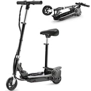 Zupapa Electric Scooter with Seat for Kids Ages 8-12, Foldable UL Certified Motorized Scooter 10 MPH Top Speed, 70-Minute Battery Life, 155 lbs Load Capacity, Black