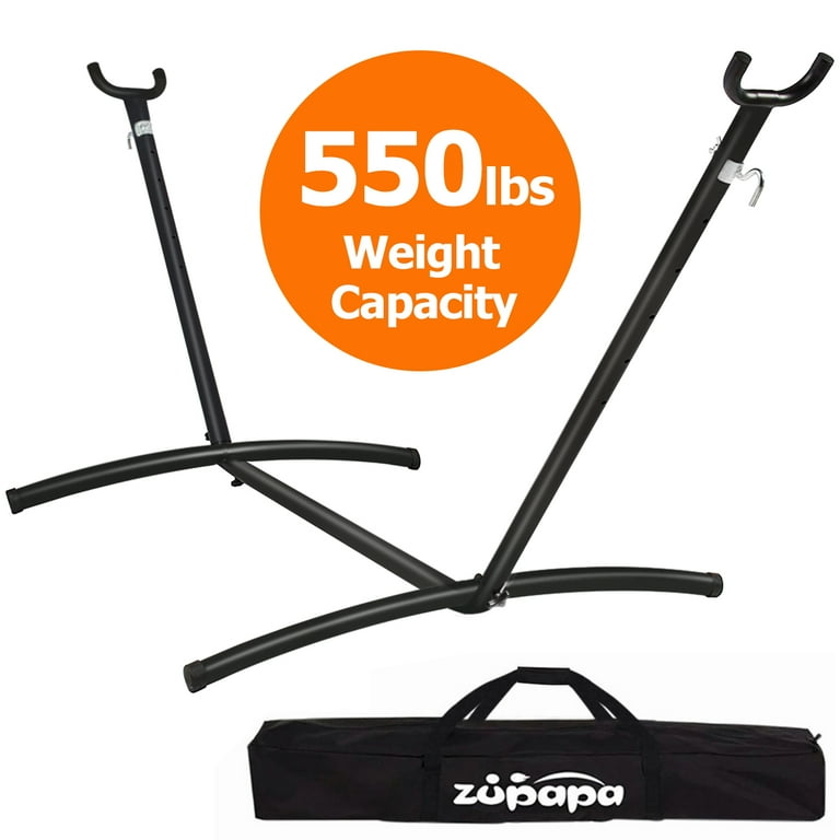 Zupapa Hammock Stand Adjustable Hooks Fits Hammocks 8 to 10.5 Ft Long