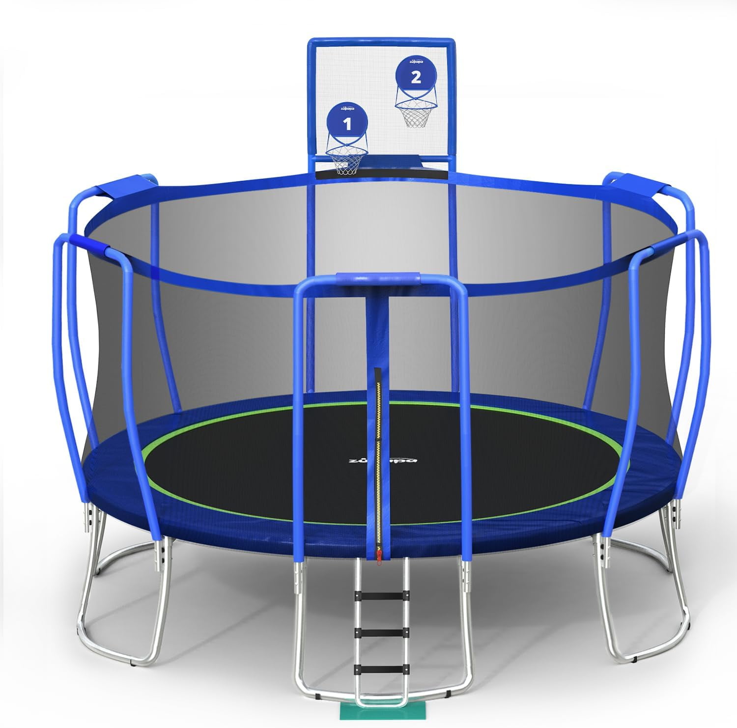 Zupapa NoGap Design 16 15 14FT Trampoline With Basketball Hoops for