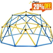 Zupapa Upgraded Dome Climber with 2-Year Warranty, Decagonal Geo Jungle Gym Supporting 735LBS with Much Easier Assembly, a Lot of Fun for Kids(9FT Blue)