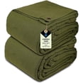 thumbnail image 1 of Zuperia 2 Pack Canvas Tarp 10' x 16' ft, 28 MIL, with Rustproof Grommets, Water Resistant, Heavy Duty Multipurpose Tarpaulin Cover for Canopy Tent, Roof, Camping, Woodpile (Olive Green), 1 of 5