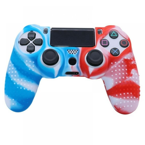 Zupora Ps4 Handle Protective Cover Two-Color Soft Rubber Shell Cover