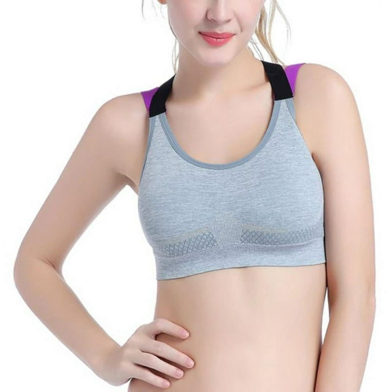Zupora Strappy Sports Bra for Women Girls Comfort Wireless Padded Racerback  Seamless T Shirt Bras Quick Dry Activewear for Fitness Gym Workout  Excercise with Medium Support, Full Coverage, S-XL 