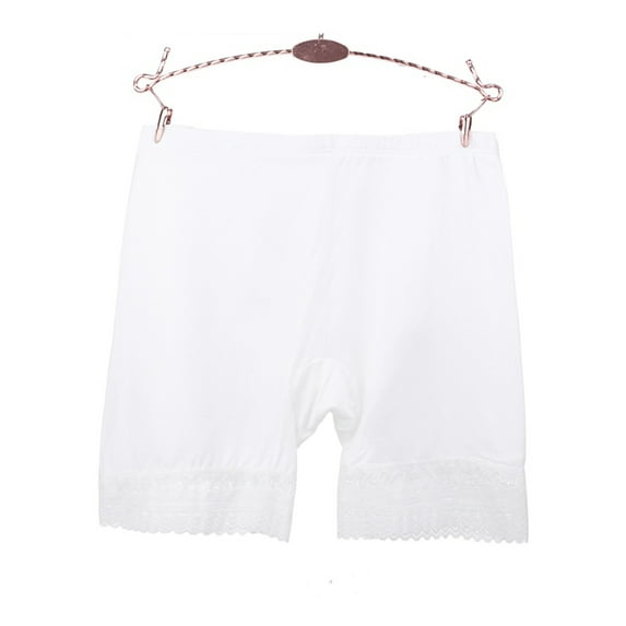 Zupora Women Slip Shorts Boyshorts Modal Seamless Ultra-Soft Lacy Mid Thigh Solid Color Short Leggings Comfy Stretch No Show Undershorts Panties for Under Dress, M-2XL