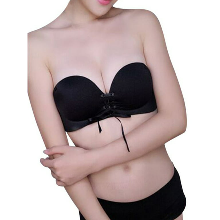 Strapless Bra Push Up Bandeau Lace Sexy Convertible Comfortable
