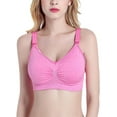 thumbnail image 1 of Zupora Women's Nursing Bra Wireless Push Up Clip Down Criss Cross Back Breastfeeding Bras Soft Comfy Maternity Multiway Bras Underwear Lingerie with Removable Chest Pad, Full Cup, S-2XL, 1 of 5