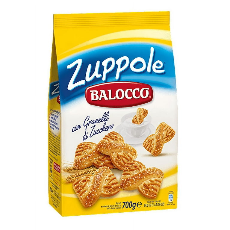 Balocco Zuppole Biscuits, 700g (24.6 oz) - Italian Dunking Cookie
