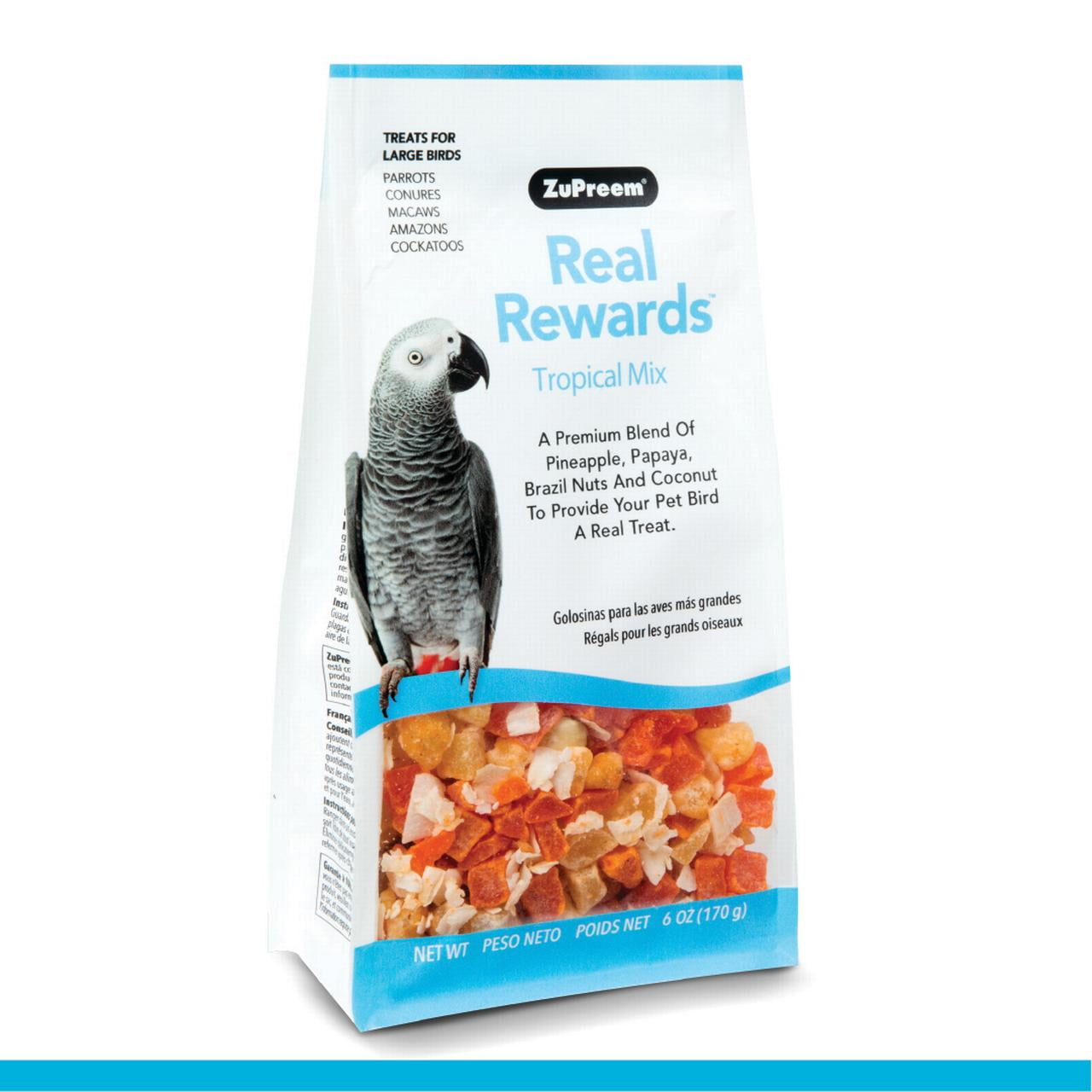 Zupreem Real Rewards Tropical Mix Large Bird Treats 6 oz