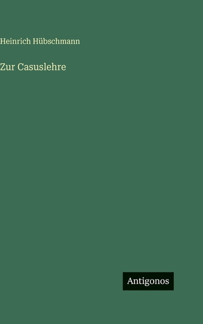 Zur Casuslehre, (Hardcover)