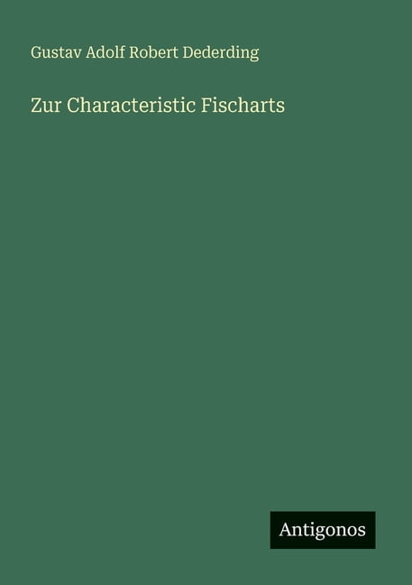 Zur Characteristic Fischarts, (Paperback)