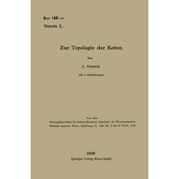 Zur Topologie der Ketten, (Paperback)