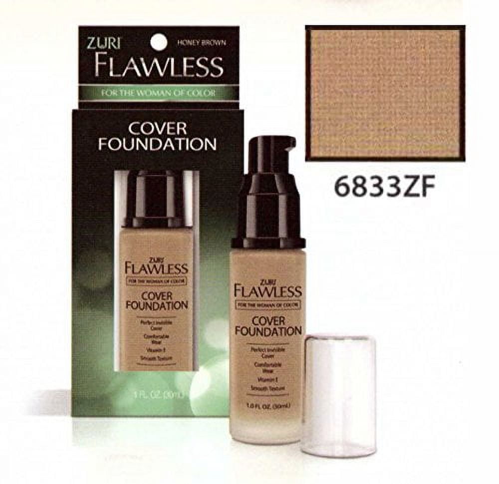 Zuri Flawless Cover Foundation, 6833ZF Tawny Tan, 0.1 Oz.