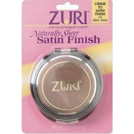 Zuri Naturally Sheer Satin Finish Pressed Powder - Toffee