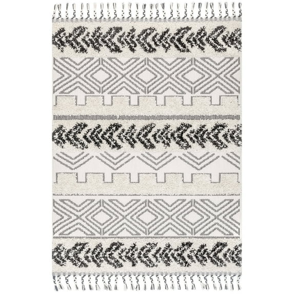 Zuri Shaggy Banded Tribal Area Rug