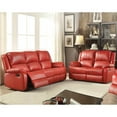thumbnail image 1 of Zuriel Motion Sofa, Red PU - 40 x 81 x 39 in., 1 of 1