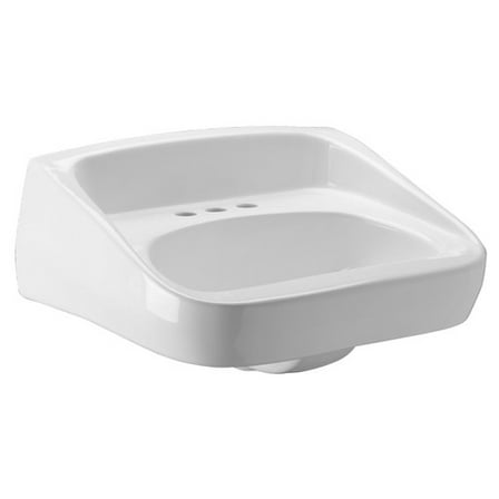 Zurn Ceramic 20'' Wall Mount Bathroom Sink with Overflow