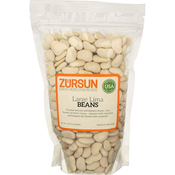 Zursun Beans Large Lima, 24 OZ