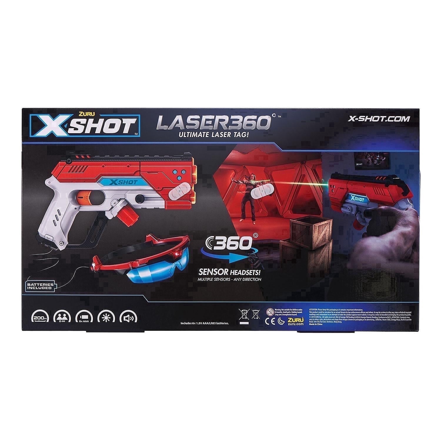 Zuru 36280 X-Shot Laser360 Double Laser Blaster Pack (2 Laser