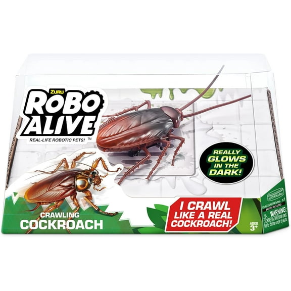 Zuru 38506 ROBO Alive Crawling Cockroach Series 2, Assorted Designs and Colours